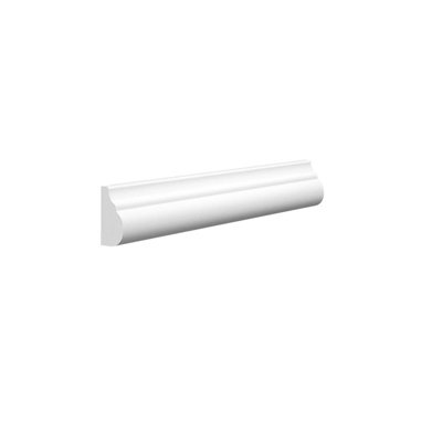 Wall Panels World 324 MDF Wall Panel Moulding - 30mm x 16mm x 2440mm, Primed