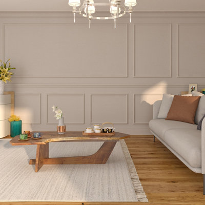 Wall Panels World Astragal Large MDF Wall Panel Moulding - 34mm x 17.5mm x 3050mm, Primed (Pack of 6)