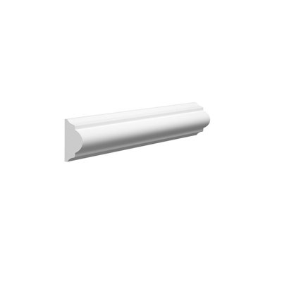 Wall Panels World Astragal Maxi MDF Wall Panel Moulding - 40mm x 25mm x 2440mm, Primed
