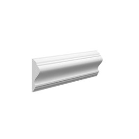 Wall Panels World Florence MDF Wall Panel Moulding - 54mm x 17mm x 4200mm, Primed