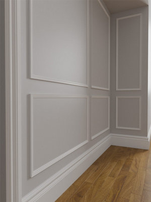 Wall Panels World Inset MDF Wall Panel Moulding - 20mm x 9mm x 3050mm, Primed