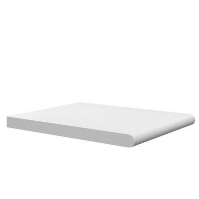 Wall Panels World MDF Shelf Board (Bullnose), 400mm x 15mm x 3050mm Primed