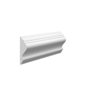 Wall Panels World Vienna MDF Wall Panel Moulding - 72mm x 24mm x 2440mm, Primed