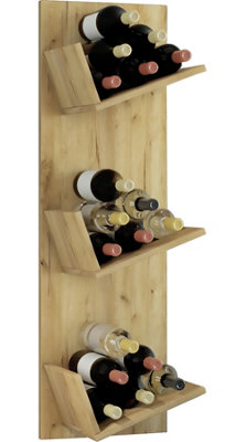 Wall Rack Vinosi Honey oak H. 106 x W. 33 x D. 26 cm