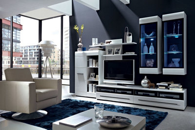 Wall Shelving Panel Shelf Unit Floating Storage Tree Display White Cabinet Fever