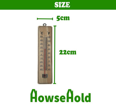 Wall Thermometer for Indoor and Outdoor Use Ideal for Garden Pack of 2 - 5