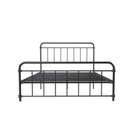 Wallace metal bed in black, double