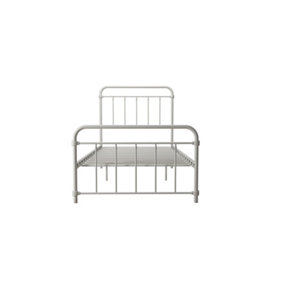 Wallace metal bed in white, single