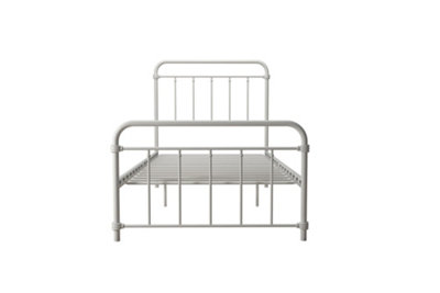 Wallace Metal Bed White, Single