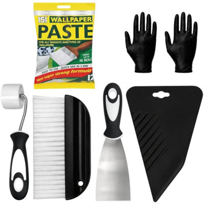 Wallpaper paste kit - Includes 10 roll wallpaper paste and Wallpaper ...
