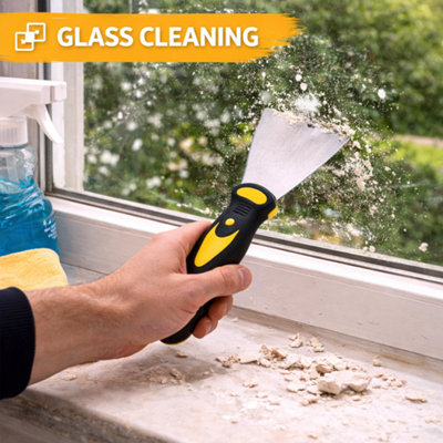 Wallpaper Scraper 3 Inch Stainless Steel Paint and Putty Scraper Soft ...