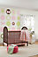 Wallpops 4 x Kids Extra Large Self-Adhesive Pink Butterfly & Flowers Wall Stickers