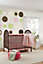 Wallpops 4 x Large Self-Adhesive Brown Round Circles Wall Stickers