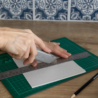 Wallpops Caeli Self-Adhesive Vinyl Wall Tiles 15.24cm(W) 15.24cm(H) 1.2mm(D) Pack of 72 (1.67sqm)