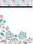 Wallpops Floral Medley Self-Adhesive Dry Erase Message Note Board