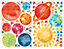 Wallpops Kids Children's Planets Galaxy Solar System Peel & Stick Wall Art Stickers