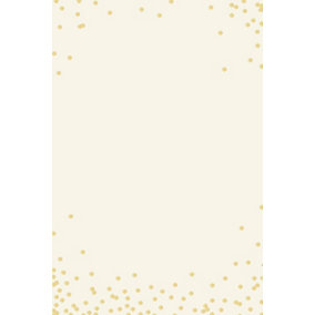 Wallpops Large Self-Adhesive Cream & Gold Spots Dry Erase Message Board