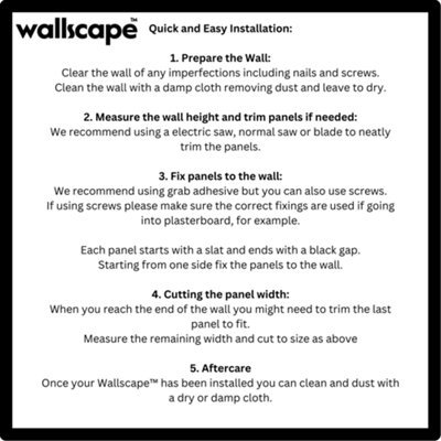 wallscape Decorative Wall Panels Square 600mm x 600mm - Dark Ebony Wood ...