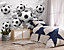 Walltastic 3D Football Multicolour Smooth Wallpaper Mural 8ft high x 10ft wide