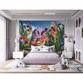 Walltastic Magical Fairies Multicolour Smooth Wallpaper Mural 8ft high x 10ft wide
