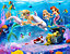 Walltastic Magical Mermaids Multicolour Smooth Wallpaper Mural 8ft high x 10ft wide