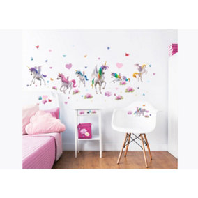 Walltastic Magical Unicorn Multicolour Wall Stickers