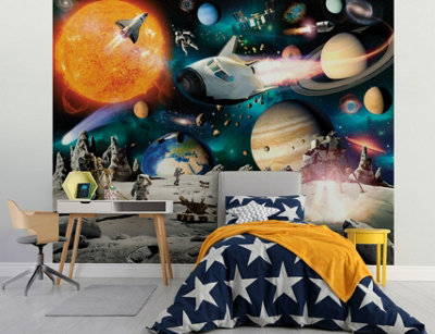 Space deals wall mural