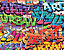 Walltastic Wallpaper Mural Multicolour Graffiti 3D effect Matt Mural