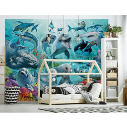 Walltastic Wallpaper Mural Multicolour Under the Sea 3D effect Matt Mural