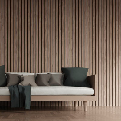 Walnut Acoustic Wood slat wall Panel - Grand