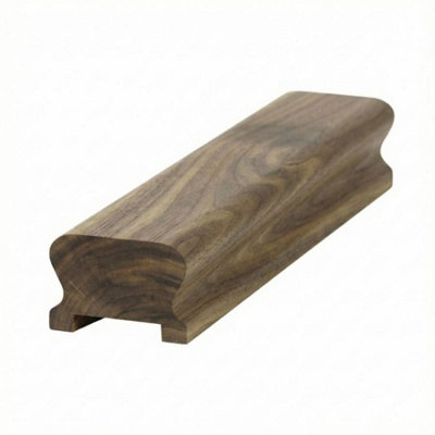 Walnut Handrail LHR 3.6m - 32mm Groove For Spindles UK Manufactured ...