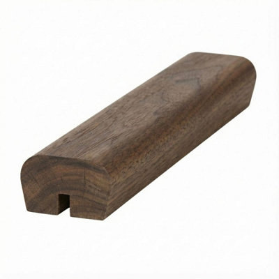 Walnut Handrail Modern 3.6m - 8mm Groove For Glass Panels UK ...