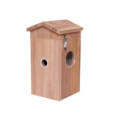 Walnut smart bird house and Camera with Solar Panel