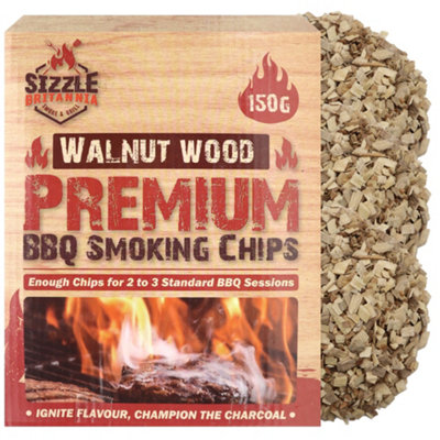 Walnut Wood Chips for Smoking Food 150g , Smoking Wood Chips, Smoker