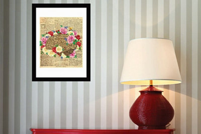 Walplus 2in1 Flowery Brain Poster Multicoloured