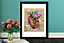 Walplus 2in1 Flowery Heart Poster Multicoloured