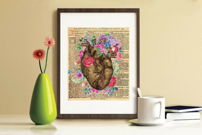 Walplus 2in1 Flowery Heart Poster Multicoloured - 4