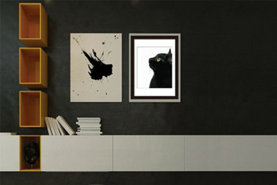 Walplus 2in1 Poster - Black Cat focus Multicoloured