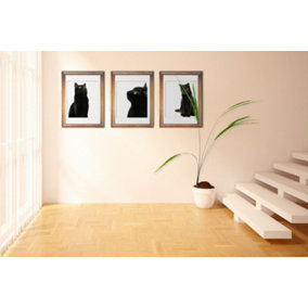 Walplus 3 Piece Black Cat Wall Sticker Set Poster Print Home Room Decorations Stickers Stock Clearance