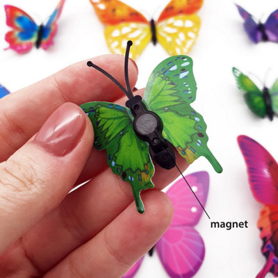 Walplus 3D Butterflies Wall Sticker Art Decoration Decals DIY Home Colourful Multicoloured PVC - 7