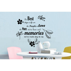 Walplus Adult Sticker - House Quote The Best Things in Life Wall Stickers PVC