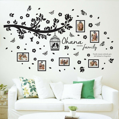 Walplus Adult Sticker Ohana Family Tree Wall Stickers PVC | DIY at B&Q