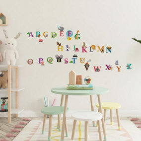 Walplus Alphabet Kids Sticker PVC Multicoloured