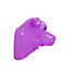 Walplus Animal Coat Hook  Faux Taxidermy - Bull Dog - Purple