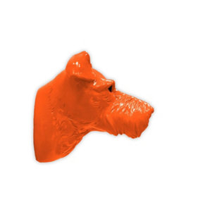 Walplus Animal Head Decoration Wall Art Sculpture - Amber Miniature Schnauzer Dog