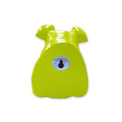 Walplus Animal Head Decoration Wall Art Sculpture - Green Miniature Schnauzer Dog - 3