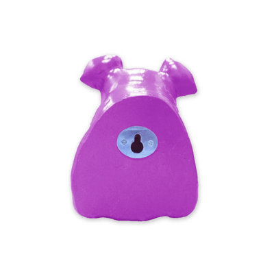 Walplus Animal Head Decoration Wall Art Sculpture - Purple Miniature Schnauzer Dog - 3