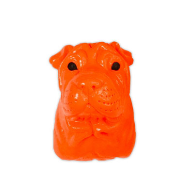 Walplus Animal Head Home Decoration Wall Art Sculpture - Amber Bull Dog