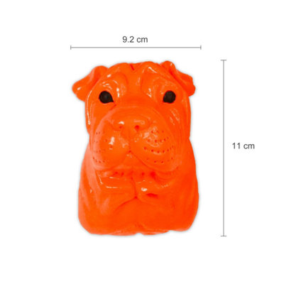 Walplus Animal Head Home Decoration Wall Art Sculpture - Amber Bull Dog - 6