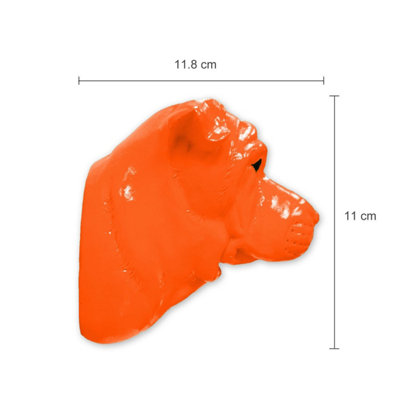 Walplus Animal Head Home Decoration Wall Art Sculpture - Amber Bull Dog - 7